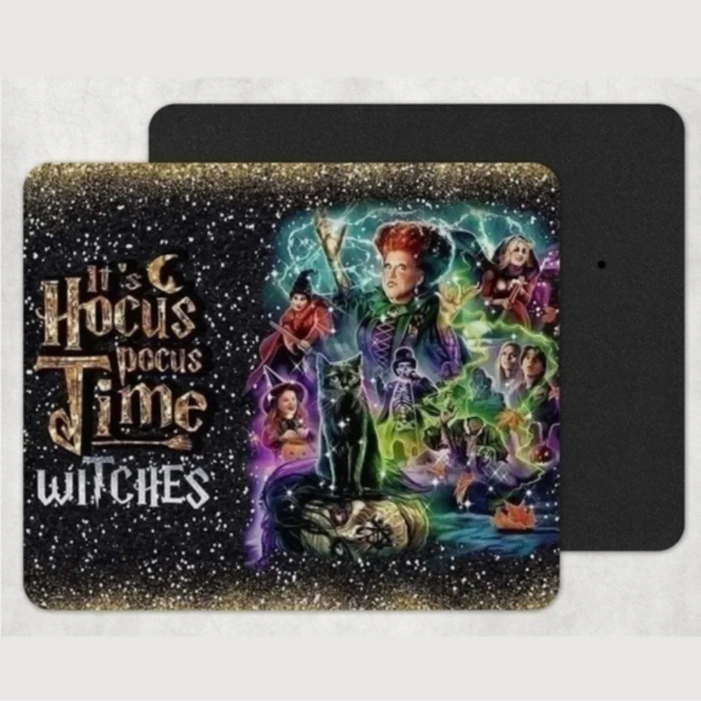 Hocus Pocus Glitter Halloween Mousepad